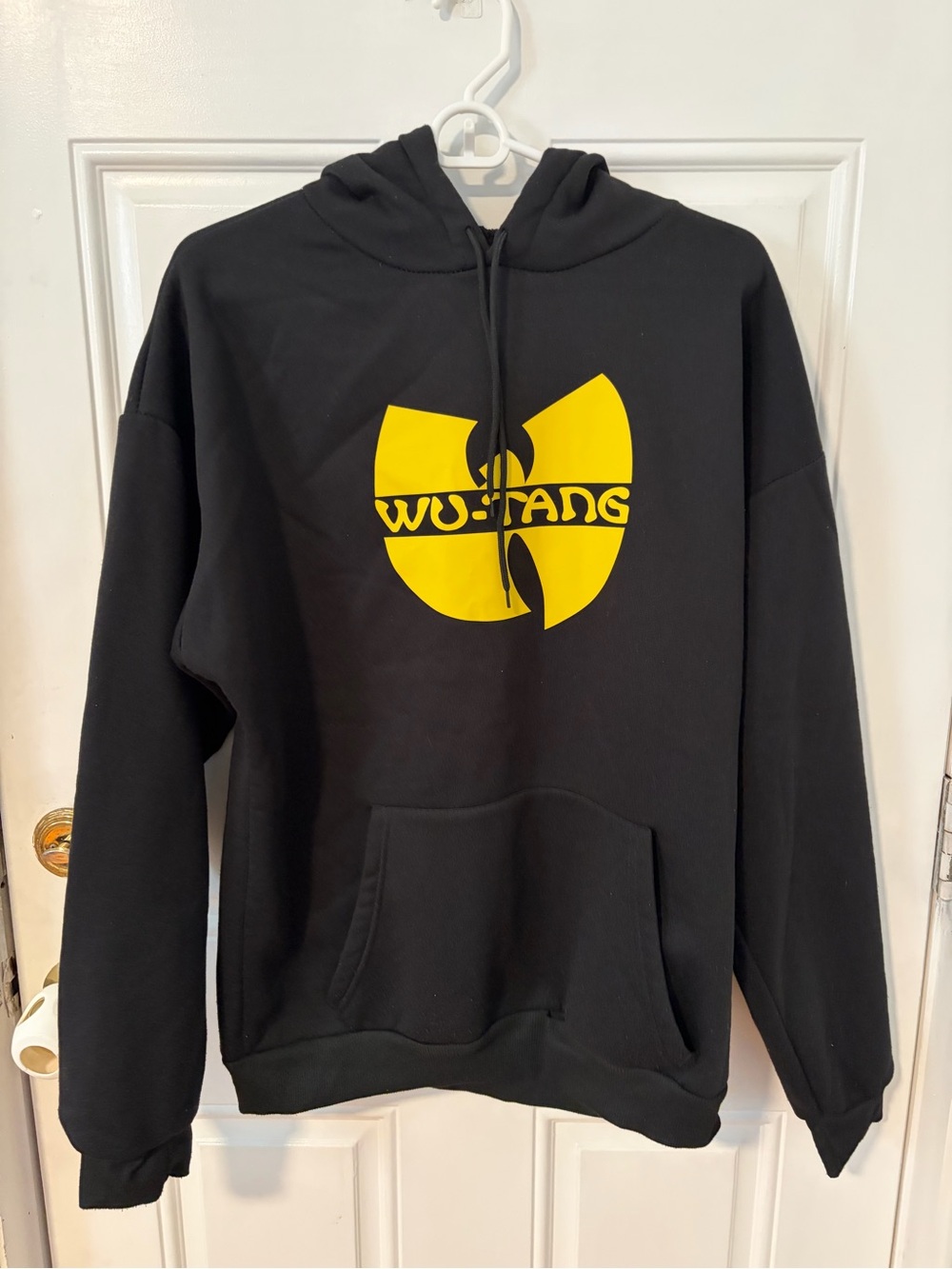 Black Hoodie with Yellow Wu-Tang Logo - Men